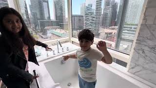 ShangriLa Toronto Hotel Deluxe Suite Tour 2024 [upl. by Gitlow821]