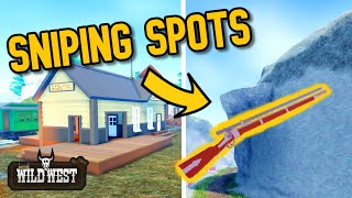 BEST Sniping Spots in The Wild West Roblox [upl. by Mayce83]