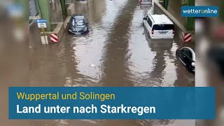 Überflutungen in Wuppertal und Solingen [upl. by Birgit]