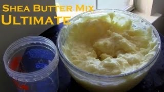 Hair 101 The Ultimate Howto Shea Cocoa Butter Mix [upl. by Alecram]