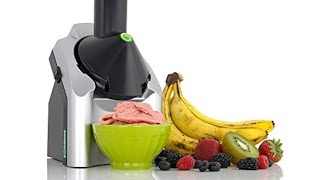 Yonanas Classic Original Healthy Dessert Fruit Soft Serve Maker 200Watt SilverReview Short [upl. by Enelehs]