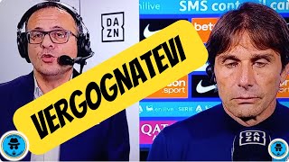 DICHIARAZIONI VERGOGNOSE A DAZN MARELLI E CONTE FANNNO PASSARE COME INESISTENTE UN RIGORE NETTO [upl. by Baal]