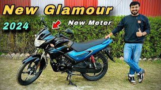 Hero Glamour 125 😱 New Digital Meter Service Price Mileage ❓ glamour base model 2024 [upl. by Orvan837]