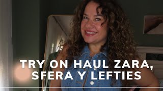 13 TRY ON HAUL ZARA SFERA Y LEFTIES [upl. by Annig]