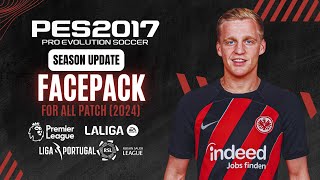 PES 2017  New Mini FacePacK For All Patch  UPDATE 2024  Download [upl. by Anniahs]