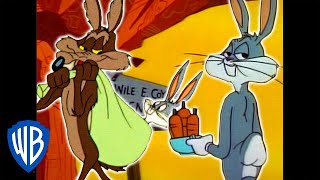 Looney Tunes  Wile E Coyote Genius vs Bugs Bunny  Classic Cartoon Compilation  WB Kids [upl. by Selin]