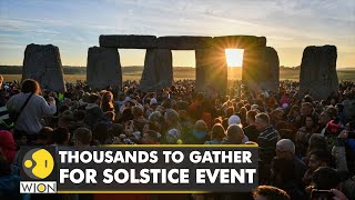 Thousands to gather to celebrate summer solstice at Britains Stonehenge  World News  WION [upl. by Niu391]