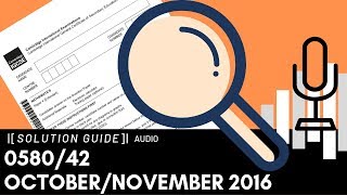 058042 OctoberNovember 2016 Marking Scheme MS Audio Voice Over [upl. by Tiena]