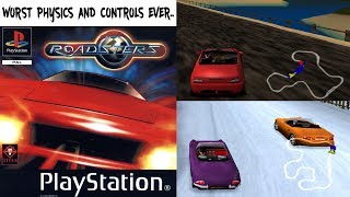 Roadsters PS1 Gameplay Moments 4 Races HD [upl. by Lemrahc]