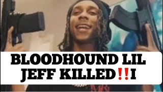 Bloodhound Lil Jeff Shot 2 Times amp Killed Over 45 Bullets Casings amp A Car Crash Left At The Scene [upl. by Sorce745]