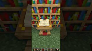 SECRET Book Entrance in Minecraft shorts [upl. by Yevoc368]