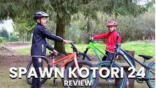 SPAWN KOTORI 24 DIRT JUMP BIKE REVIEW  WITH SPECIALIZED RIPROCK 24 COMPARISON [upl. by Yerot]