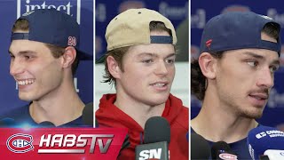 Slafkovsky Caufield  more Habs address the media at training camp  FULL PRESS CONFERENCES [upl. by Nwadal518]