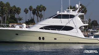 77 Hatteras Sportfish Yacht Walkthrough 3325000 [upl. by Nnylirej]