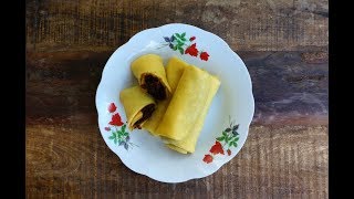 Kuih Ketayap LabuKabochaJapanese PumpkinDadar Gulung [upl. by Yelha]