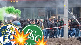 AUSSCHREITUNGEN IN LUZERN Fights Luzern vs St Gallen [upl. by Suilmann486]