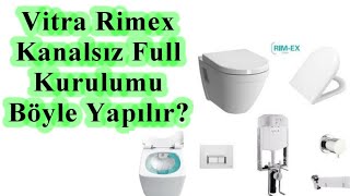 Vitra Rimex Kanalsız Asma Klozet Montaji05332482320 [upl. by Yci]