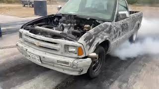 327ci s10 8k rpm burnout [upl. by Retrop]