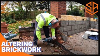 BRICKWORK ALTERATION ON CONSERVATORYEXTENSION PART 5 [upl. by Aridan]