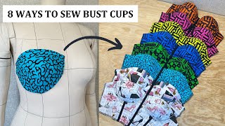 8 Ways on how to sew bust cups for corsets or bustiers BEGINNERS GUIDE [upl. by Shelby618]