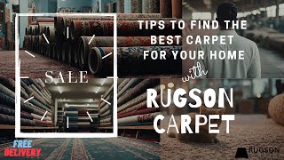 Tips for Choosing the Perfect Carpet for Your Home with Rugson Carpet [upl. by Ajak]