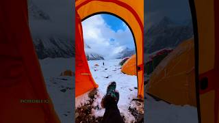 My Tent View at Concordia Camp  K2 Base Camp Trek Pakistan  Baltoro Glacier  Incredible K2 k2 [upl. by Farlay]