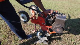 How To Use A Tiller To Remove Grass Weeds And Gardening [upl. by Ennirak480]