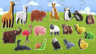 Guess the Animal Quiz  Educational Animal Puzzle for Kids  Long Version 2 🧩🧒 [upl. by Hogan]