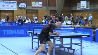 Tischtennis 2 Bundesliga TV Hilpoltsteinvs Weinheim2009 44Demek vs Krieger [upl. by Etterb983]