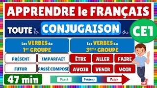 Apprendre TOUTE la CONJUGAISON du CE1 [upl. by Cordi]