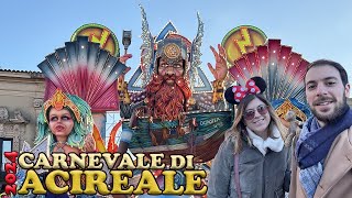 Sono andato al CARNEVALE PIU BELLO DI SICILIA  Acireale 2024  vlog [upl. by Ellenwahs]