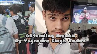 Attending Session by Yogendra Singh Yadav ALLEN vlog souravjoshivlogs viral vlogger vlogging [upl. by Annaegroeg]