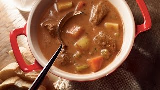 Big Batch Beef amp Root Veggie Stew  Milk Calendar 2013 recipe [upl. by Akemit643]