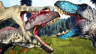 Vida De Spinosaurus TERRITÓRIO DE GUERRA HERBÍVORO VS APEX TREX e giga  The Isle  PTBR [upl. by Yendahc]