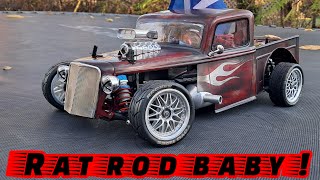 rat rod body reveal  on road rustler build [upl. by Wahs]