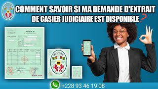 comment savoir si ma demande de casier judiciaire est validé ou pris en compte [upl. by Yager]