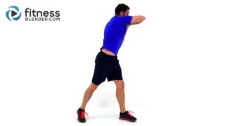 Cardio Kickboxing Workout with Ab Exercises  37 Minute Fat Melting Routine with Fitness Blender [upl. by Eadie]