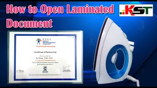 How to Open Laminated Document [upl. by Samuella]