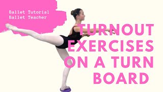 Turnout exercises on a ballet turnboard Improve on your own [upl. by Ahsekad]