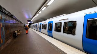 Stockholm Metro  Zinkensdamm Station  Sweden  220424 [upl. by Iveel179]