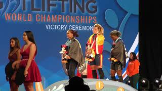 Womens 75 kg Victory Ceremony [upl. by Ahsieym408]