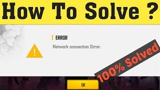 How To Fix Garena Free Fire Network Connection Error In Android Mobile [upl. by Wylie]