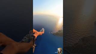 😰Paraglider Switches Sandals MidAir from Another Paraglider in an Incredible Stuntquot [upl. by Nannoc68]