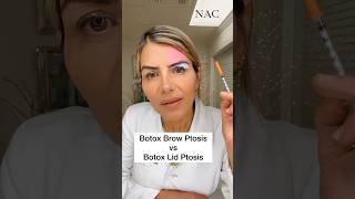 Botox Brow Ptosis vs Botox Lid Ptosis botox beauty [upl. by Nibur]