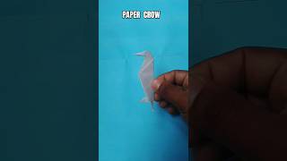 paper crow origami  how to make paper crow origami easy shorts crow trending [upl. by Eerrehc88]