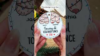 I Want To Grow Old With You Funny Christmas Couples  Personalized Ceramic Ornament [upl. by Wendelina]