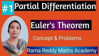 M1 R22 JNTUH  Partial Differentiation  Eulers Theorem concept in easy way  JNTUK R23 M1 UNIT4 [upl. by Ecirahc563]