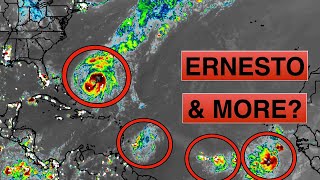 Tracking Hurricane Ernesto amp more Tropical Waves for Development [upl. by Barthol]