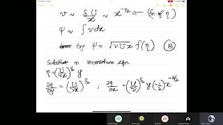 Boundary layer 4 Blasius Solution [upl. by Eenram]