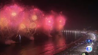 Fogos Réveillon Copacabana 20222023 Rio Brazil Fireworks New Years Eve HD [upl. by Jillian]